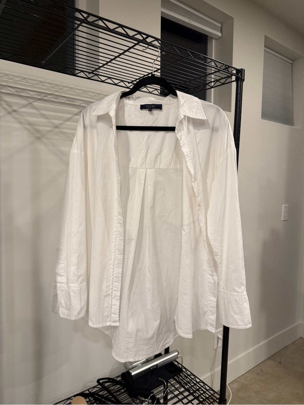 Rachel White Men's Dress Shirt - Open Collar
